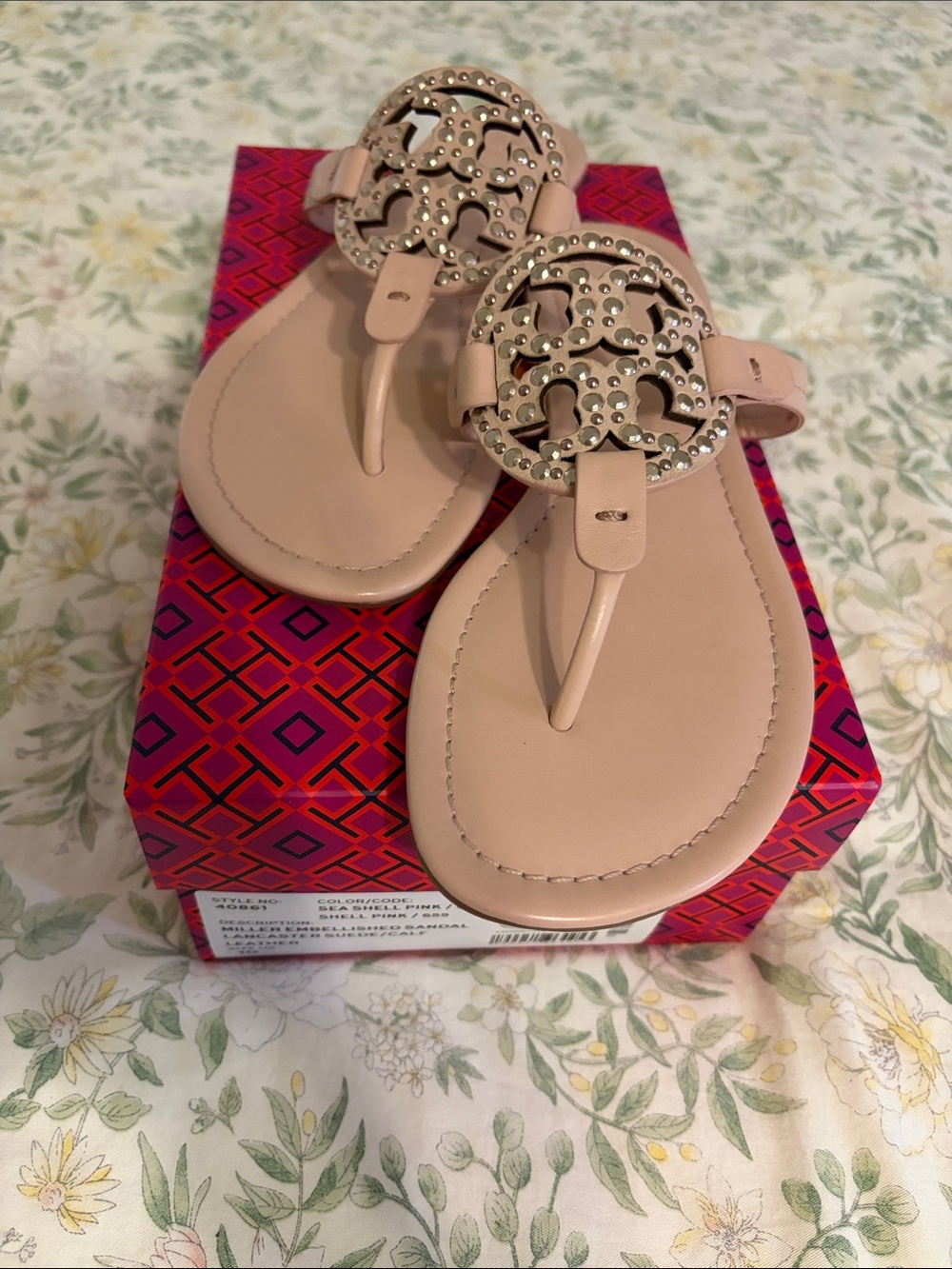 Tory Burch Embellished Miller Sandal 10 NWT